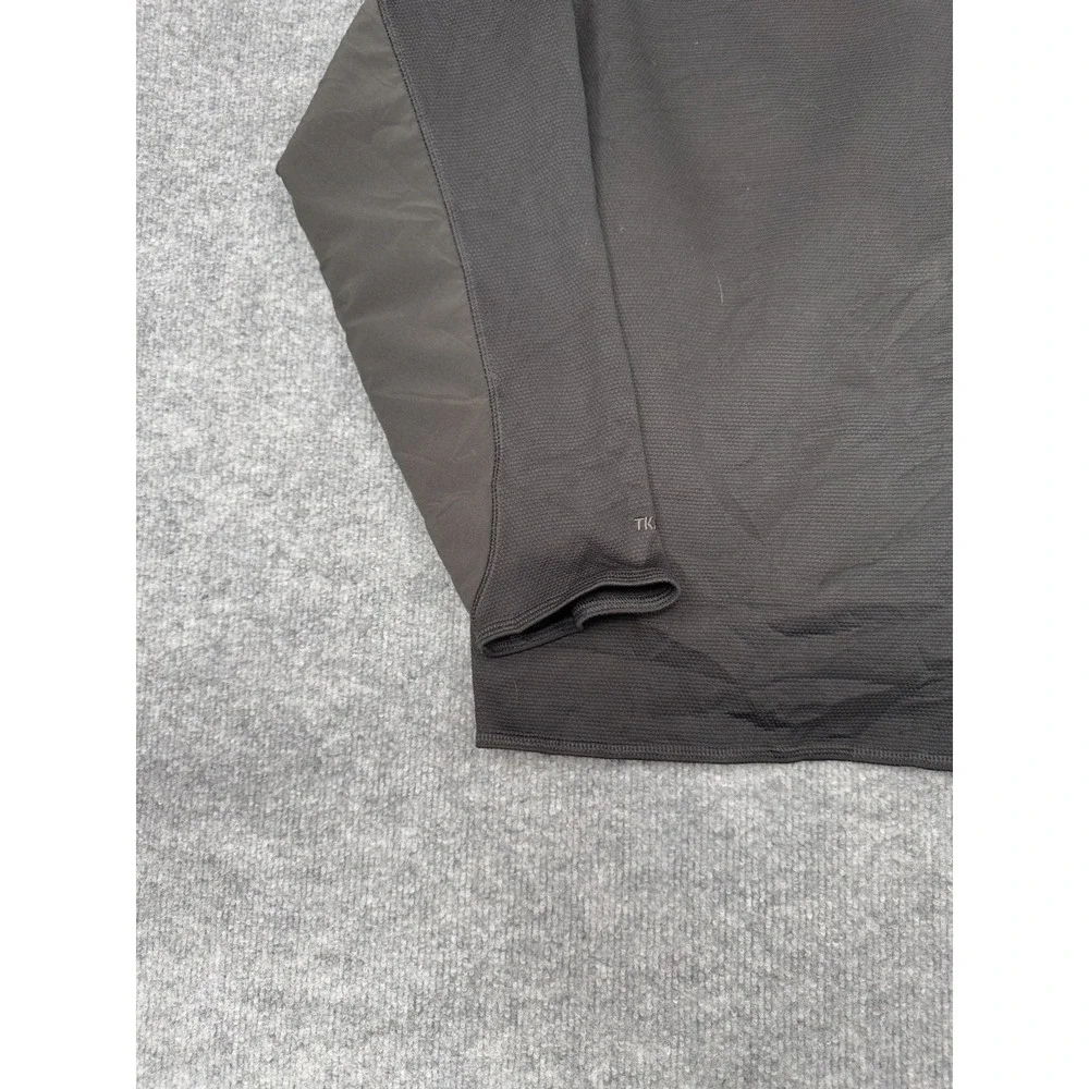 The North Face TKA Stealth Jacket Mens Large Black Zip‎ Up TNF Fleece Longsleeve